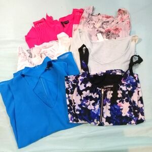 💰 NWOT Womens Lot 6 Six Small Tops Blouses Fun Spring Summer Lightweight
